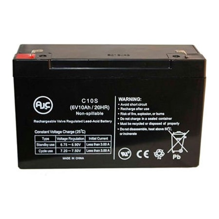 Battery Clerk AJC Critikon 320100 6V 10Ah Medical Battery CRITIKON SYSTEMS-320100